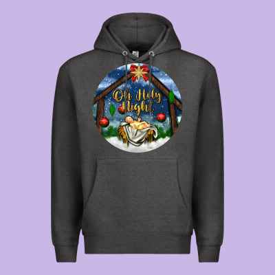 Oh Holy Night Premium Hoodie Designed By Bundleandbundleshop