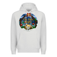 Dove Grey oh holy night Premium Hoodie - BundleAndBundleShop