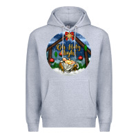 Heather Grey oh holy night Premium Hoodie - BundleAndBundleShop