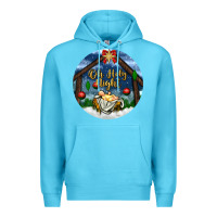 Ocean Blue oh holy night Premium Hoodie - BundleAndBundleShop