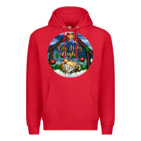 Red oh holy night Premium Hoodie - BundleAndBundleShop