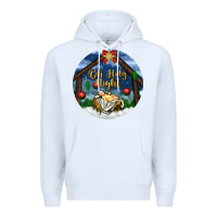 White oh holy night Premium Hoodie - BundleAndBundleShop
