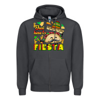 Smoke Just Here To Fiesta Zipper Hoodie - CowhideDigitalArt