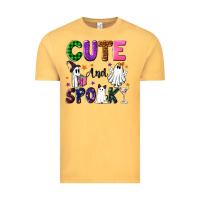 Vintage Mustard Cute and spooky Vintage Tee - NancyCooperArtShop