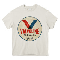 Cream valvoline racing sign Heavy Core Tee - lanVoArt