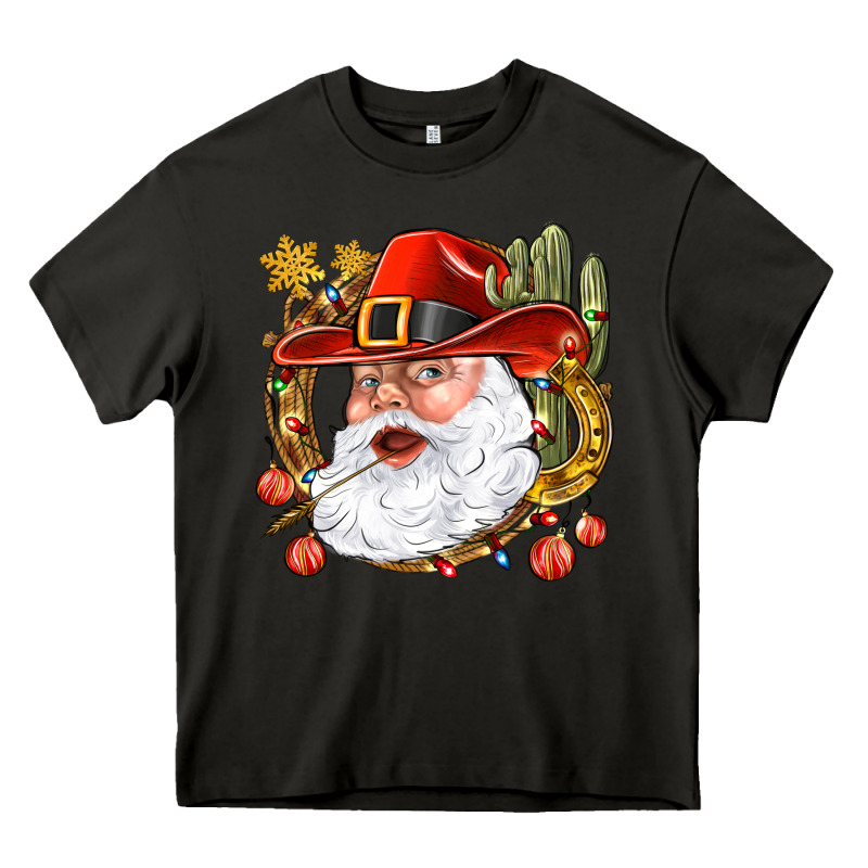 Cowboy Santa Heavy Core Tee by BundleAndBundleShop | Teevron