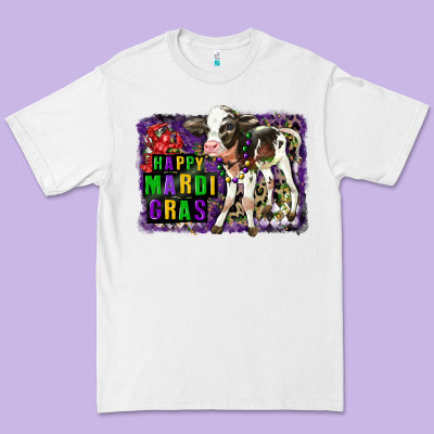 Mardi Gras Calf Premium Tee Designed By Lillyallendesigns