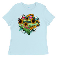 Baby Blue Chiapas State Of Mexico Map Ladies Tee - RanaPortraitStore