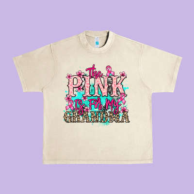 The Pink Is For My Grandma Cancer Awareness Urban Heavy Tee Designed By Howdyjamesfarm