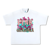 White The pink is for my Grandma Cancer Awareness Urban Heavy Tee - HowdyJamesFarm