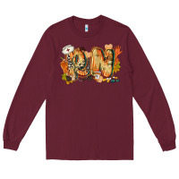 Burgundy fall rn Long Sleeve Tee - CowGirlArtShop