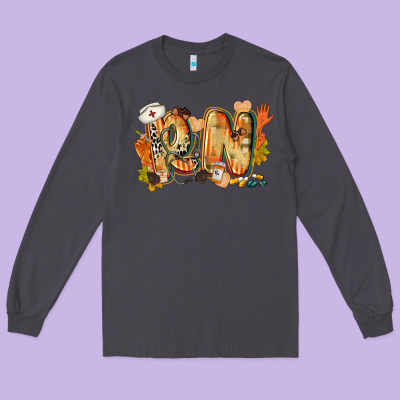 Fall Rn Long Sleeve Tee Designed By Cowgirlartshop