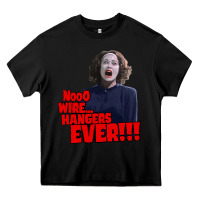 Black nooo wire hangers.. ever!!! vintage mommie dearest quote print Heavy Core Tee - lanVoArt