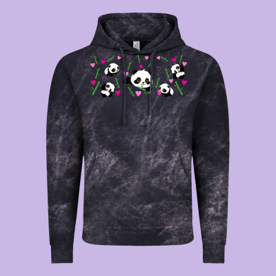 Cute Panda Vintage Hoodie Designed By Tumblerdesignbyshophia
