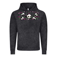 Vintage Black cute panda Vintage Hoodie - TumblerDesignByShophia