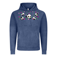 Vintage Denim cute panda Vintage Hoodie - TumblerDesignByShophia