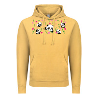 Vintage Mustard cute panda Vintage Hoodie - TumblerDesignByShophia