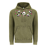 Vintage Olive cute panda Vintage Hoodie - TumblerDesignByShophia