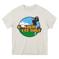 Cream golden tee golf Heavy Core Tee - lanVoArt