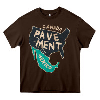 Chocolate Brown pavement Heavy Core Tee - lanVoArt