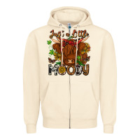 Sandshell Just a Little Moody Zipper Hoodie - CowhideDigitalArt