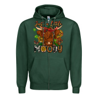Sports Green Just a Little Moody Zipper Hoodie - CowhideDigitalArt