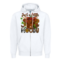 White Just a Little Moody Zipper Hoodie - CowhideDigitalArt