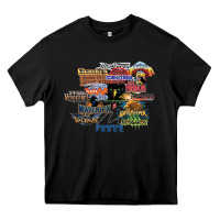 Black cedar point roller coaster  designer Heavy Core Tee - lanVoArt