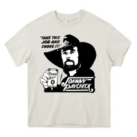 Cream johnny paycheck shirt take this job and shove it vintage country music Heavy Core Tee - lanVoArt