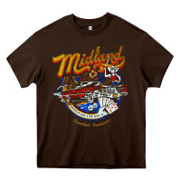 Chocolate Brown midland drinking problem Heavy Core Tee - lanVoArt
