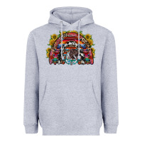 Heather Grey mexican rainbow Heavyweight Hoodie - RacoonDesign