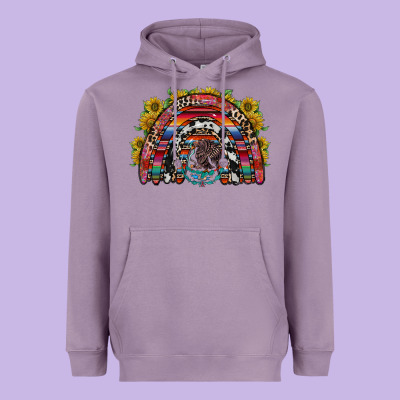 Mexican Rainbow Heavyweight Hoodie Designed By Racoondesign