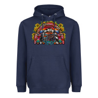 Navy mexican rainbow Heavyweight Hoodie - RacoonDesign