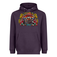 Plum mexican rainbow Heavyweight Hoodie - RacoonDesign
