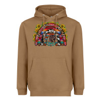 Toasted Coconut mexican rainbow Heavyweight Hoodie - RacoonDesign