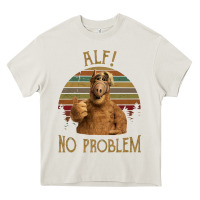 Cream alf alien no problem vintage Heavy Core Tee - lanVoArt