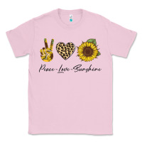 Bubblegum Pink Peace Love Sunshine Classic Tee - Bettercallsaul