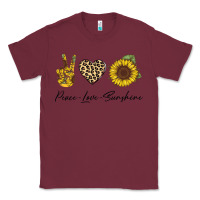 Burgundy Peace Love Sunshine Classic Tee - Bettercallsaul