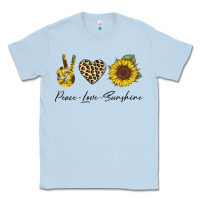 Dusty Blue Peace Love Sunshine Classic Tee - Bettercallsaul