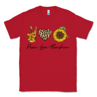 Red Peace Love Sunshine Classic Tee - Bettercallsaul