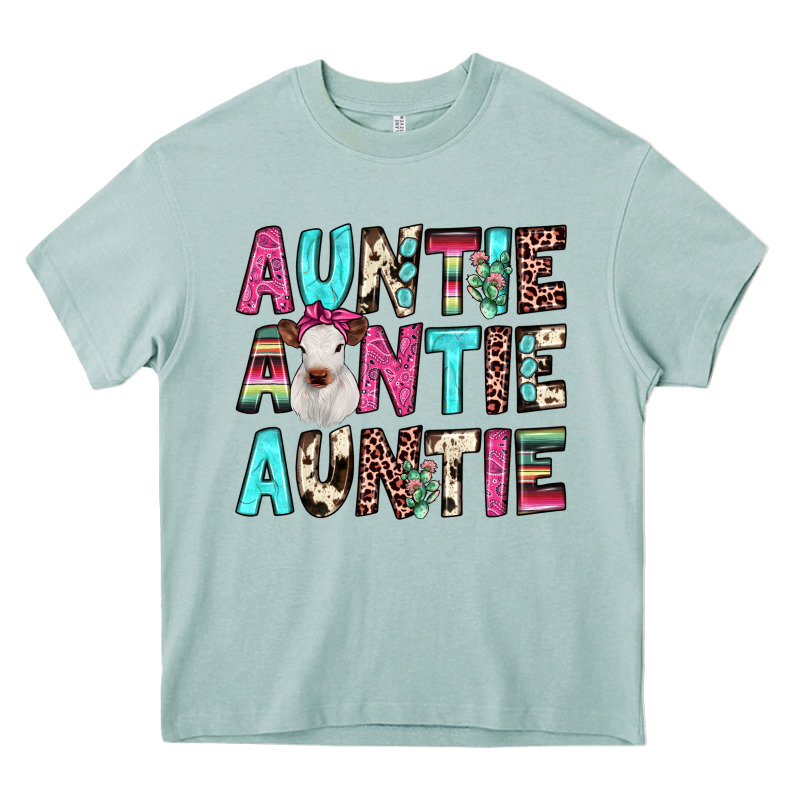 Auntie Heifer Cactus Heavy Core Tee by JahusDesignShop | Teevron