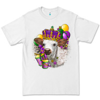 White Mardi Gras Longhorn Calf Premium Tee - LillyAllenDesigns