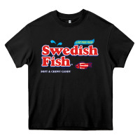 Black swedish fish Heavy Core Tee - lanVoArt