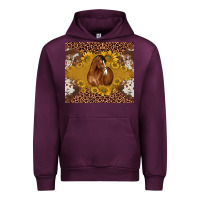Mauve Wine horse Urban Hoodie - BarkalooDesign