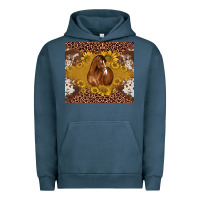 Pigment Midnight Navy horse Urban Hoodie - BarkalooDesign