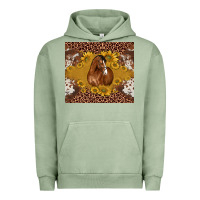 Pigment Oil Green horse Urban Hoodie - BarkalooDesign