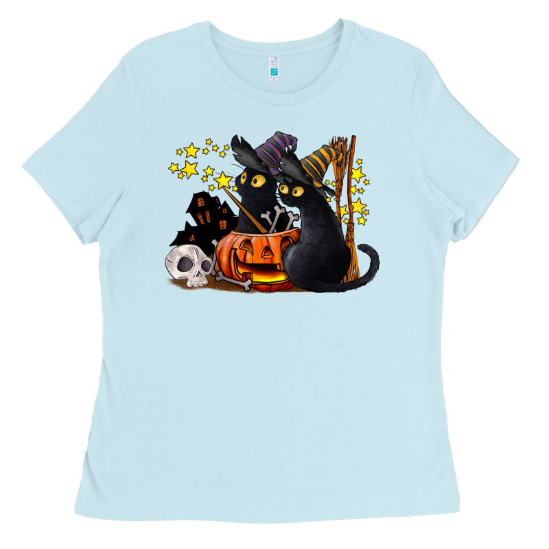 Halloween Black Cats Ladies Tee by LillyAllenDesigns | Teevron