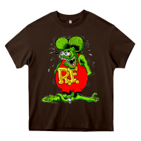 Chocolate Brown ratfink Heavy Core Tee - lanVoArt