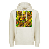 Oatmeal Heather St. Patrick's Chicken With Pot Of Gold Premium Hoodie - FaDigitalArtStudio