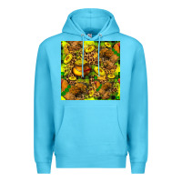 Ocean Blue St. Patrick's Chicken With Pot Of Gold Premium Hoodie - FaDigitalArtStudio